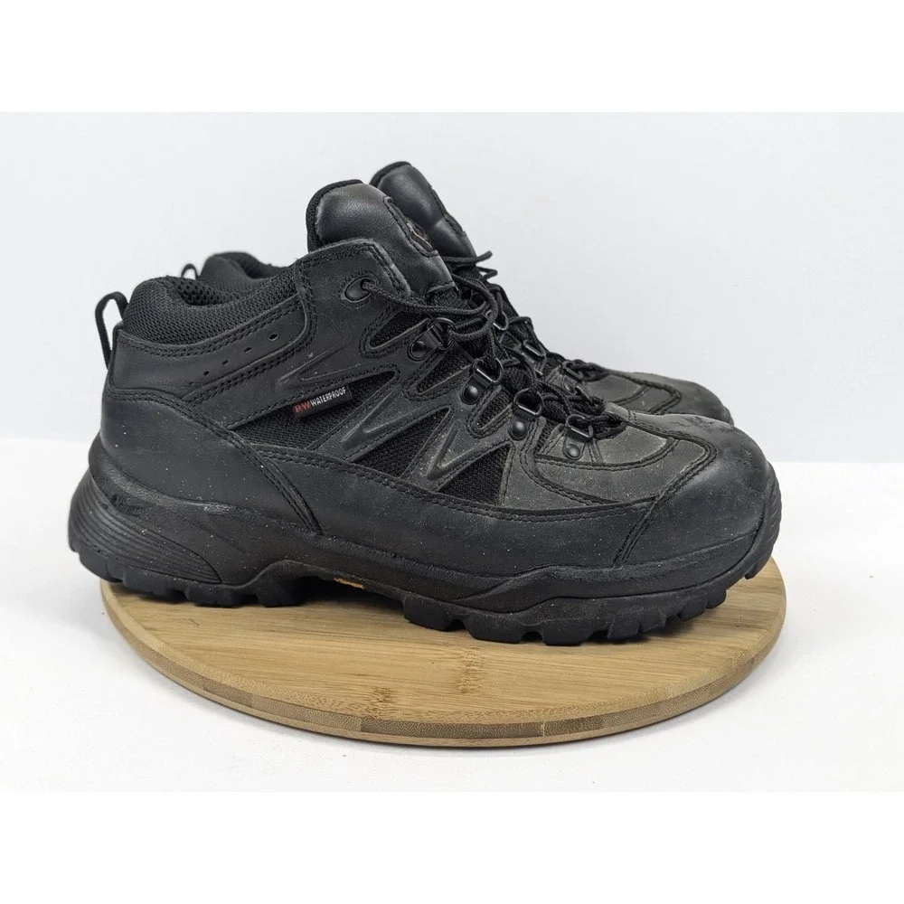 Red Wing Boots Steel Toe Mens 11 Black Hike RW Waterproof Shoes 5